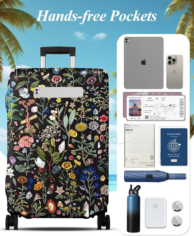Slohif Luggage Cover for Suitcase Tsa Approved Protector