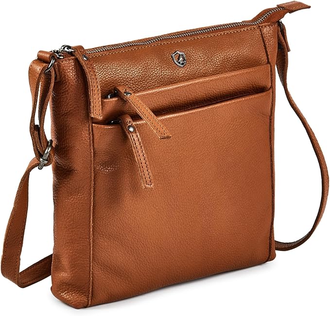 Small Soft Genuine Leather Crossbody Purse Women’s Sling Crossover Shoulder