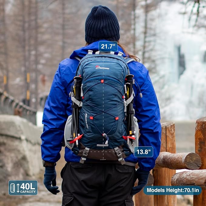 MOUNTAINTOP 25L/40L Hiking Backpack, Lightweight Travel Backpack