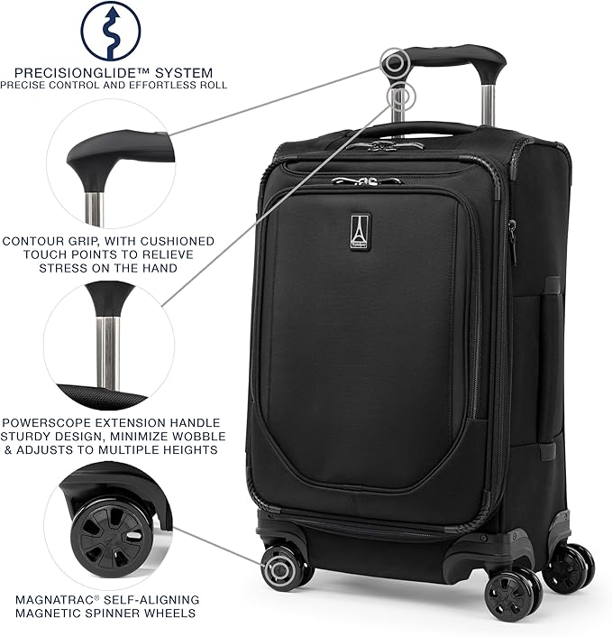 Travelpro Crew Classic Lightweight Softside Expandable Carry on Luggage