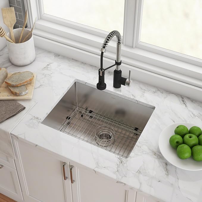 KRAUS Standart PRO™ 23-inch 16 Gauge Undermount Single Bowl Stainless Steel