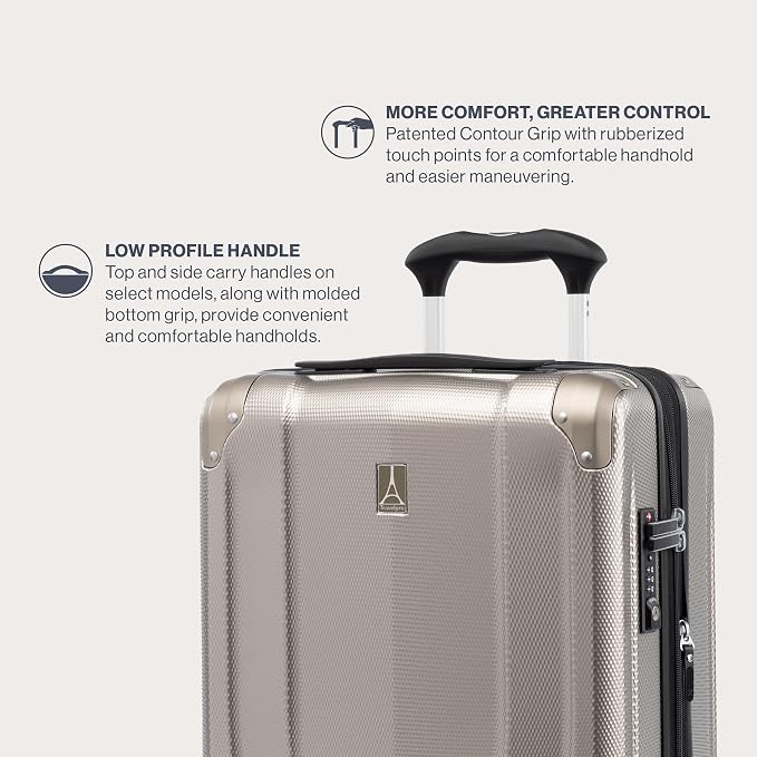 Travelpro Pathways 3 Hardside Expandable Luggage, 8 Spinner Wheels, Lightweight