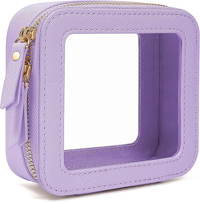 Travel Clear Makeup Bag Set, TSA Approved Cosmetic Bag Case