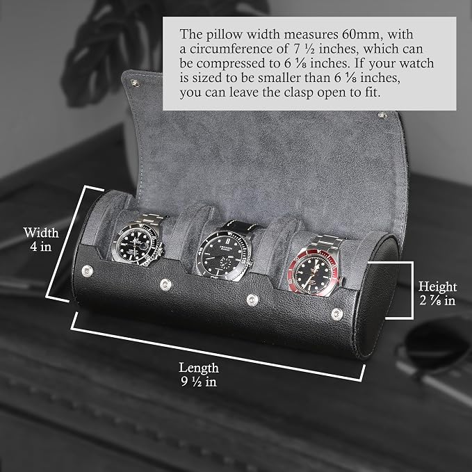 ROTHWELL Watch Roll Travel Case