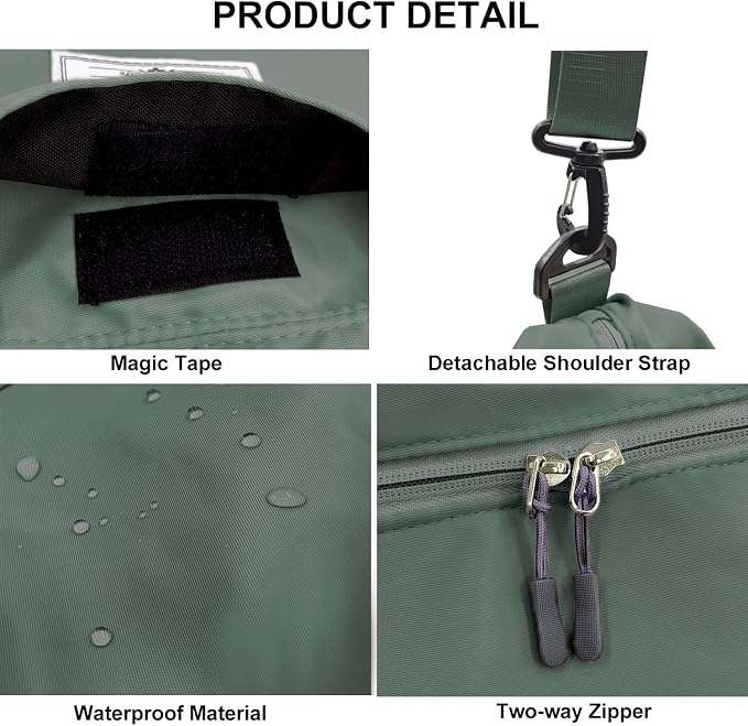 Travel Duffle Bag, Waterproof Sport Tote Gym Bag