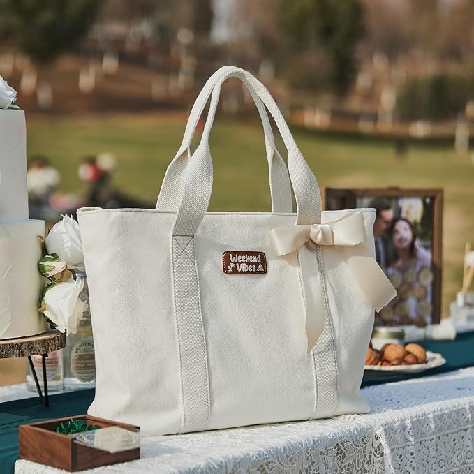 AW BRIDAL Monogram Canvas Tote Bag