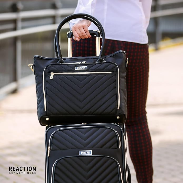 Kenneth Cole REACTION Chelsea Quilted Chevron 15" Laptop & Tablet Business Tote