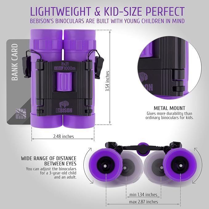 BeBison Binoculars for Kids and Adults