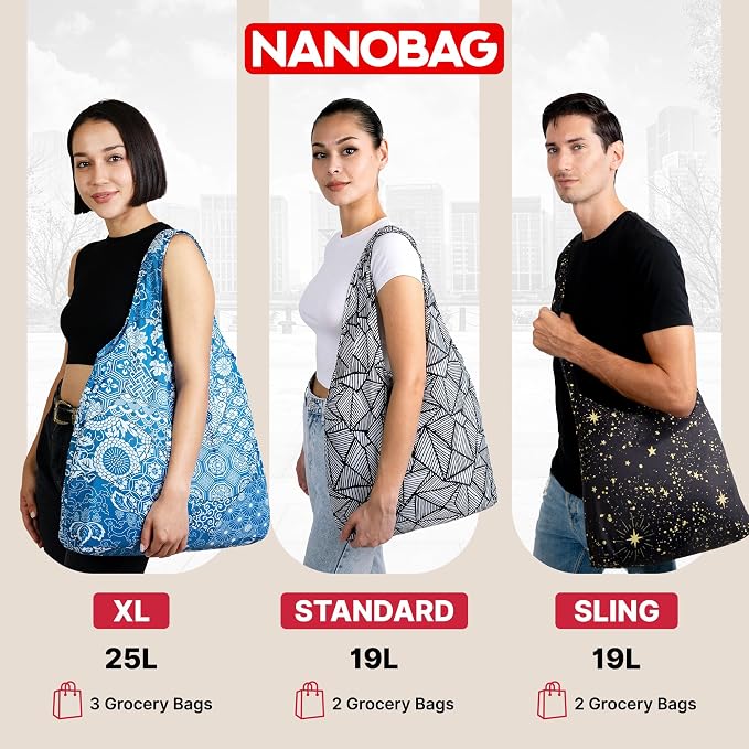 Nanobag Ultra-Lightweight Heavy Duty Foldable Tote