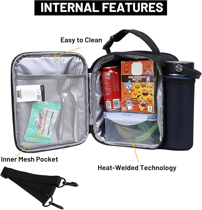 MIER Expandable Lunch Bag Insulated Lunch Box