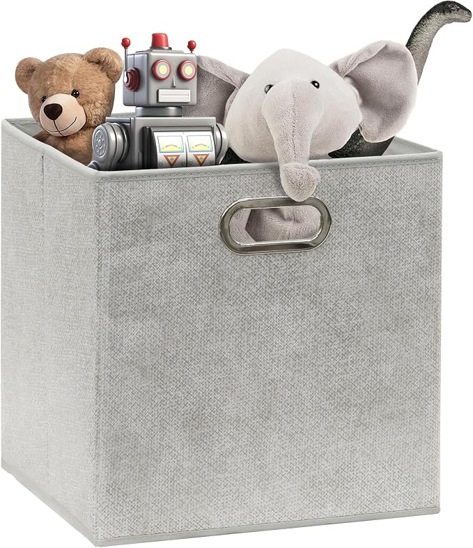 SIMPLE HOUSEWARE 11-Inch Collapsible Fabric Cube Storage Bin