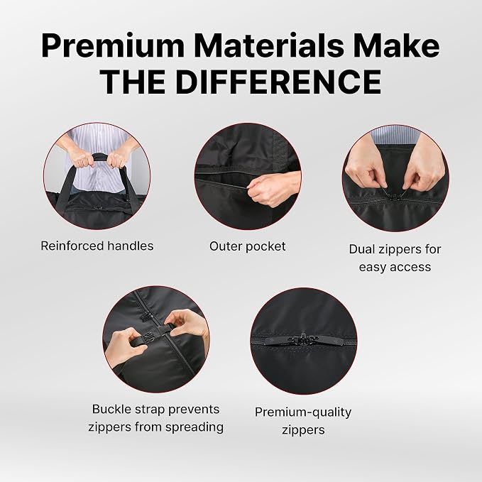 Plago Professional Quality Nylon Extra Large Duffel Bag, Lightweight Foldable