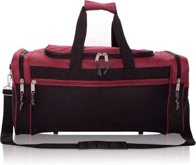 DALIX 21" Blank Sports Duffle Bag Gym Bag Travel Duffel