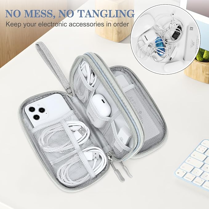 FYY Electronic Organizer, Travel Cable Organizer Bag Pouch Electronic