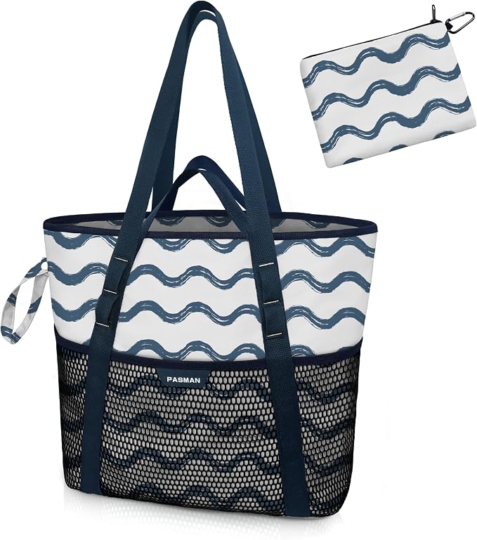 Beach Bag with Zipper