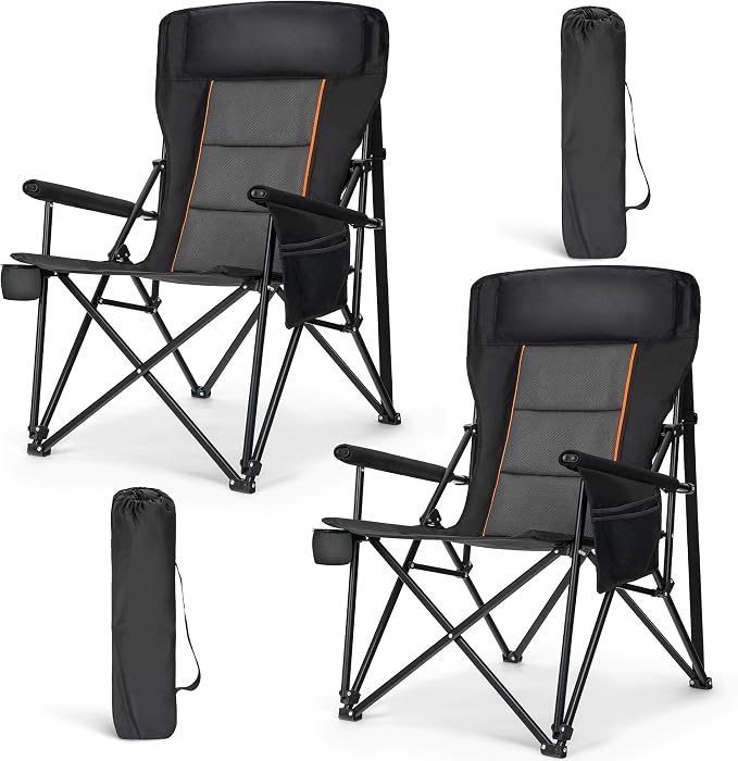 HIGH POINT SPORTS Oversized Folding Camping Chairs