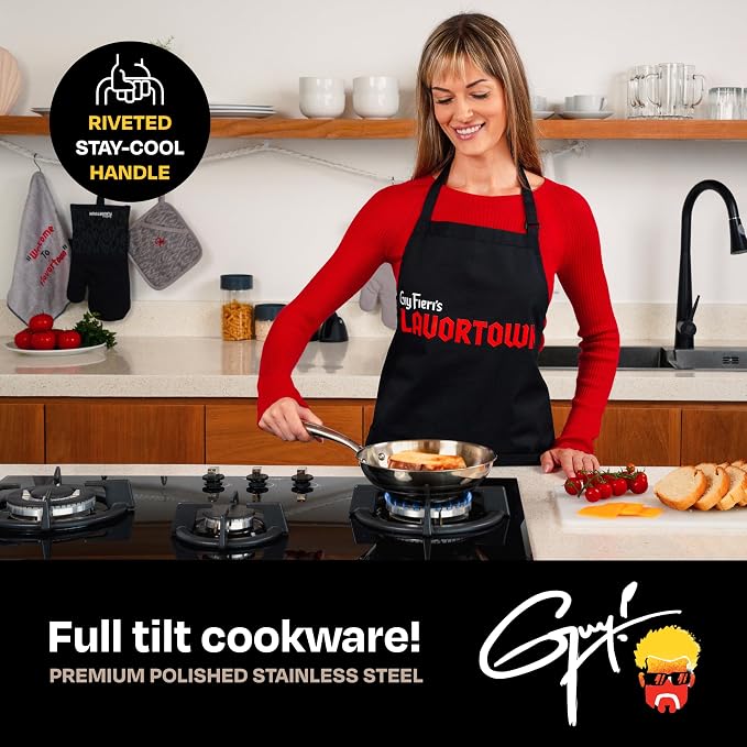 Guy Fieri's Flavortown 8" Stainless Steel Fry Pan