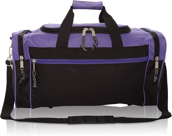 DALIX 21" Blank Sports Duffle Bag Gym Bag Travel Duffel