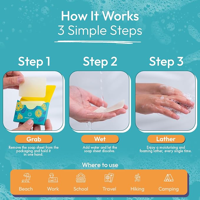 FOMIN - Antibacterial Paper Soap Sheets