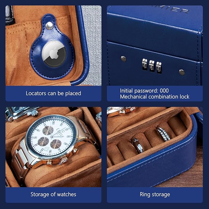 KAMIER Watch Case with Combination Lock