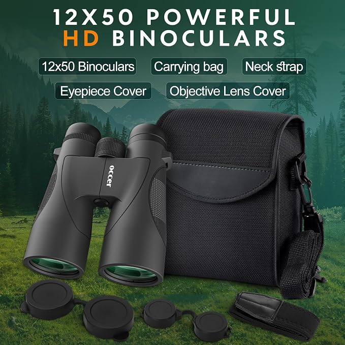 occer 12x50 Binoculars for Adults High Powered