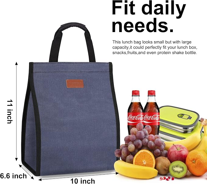 Lunch Bags for Women Insulated Reusable Lunch Tote