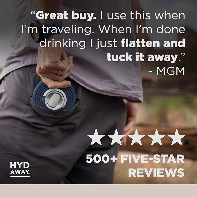 HYDAWAY 25oz Collapsible Water Bottle