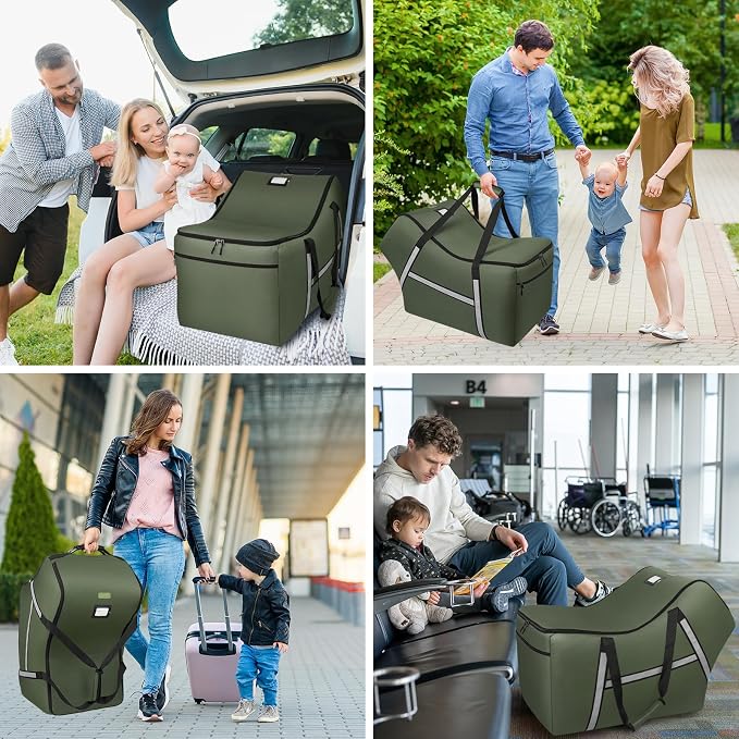 Infant Car Seat Travel Bag for Airplane Compatible