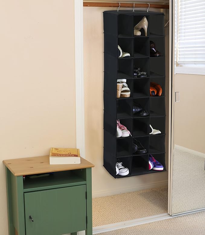 SIMPLE HOUSEWARE Hanging Closet Organizers 24 Section Shoe Shelves