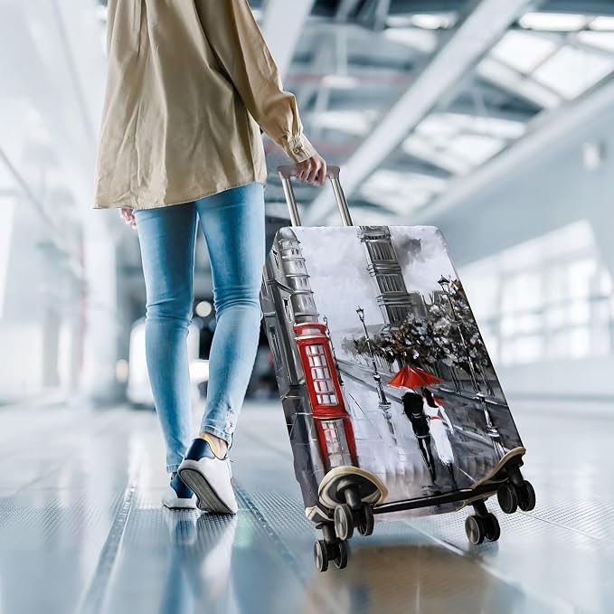 Travel Luggage Cover Suitcase Protector Fits 18-32 Inch Wheel Covers