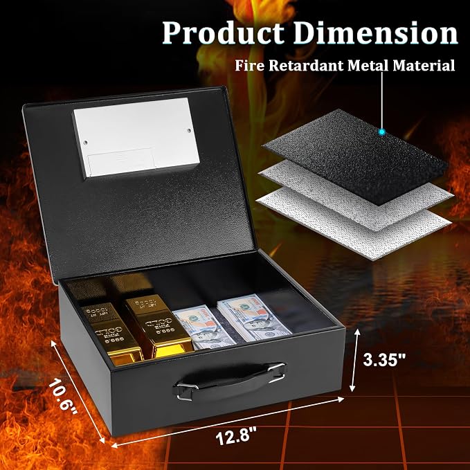 Dalmbox Portable Metal Safe Box