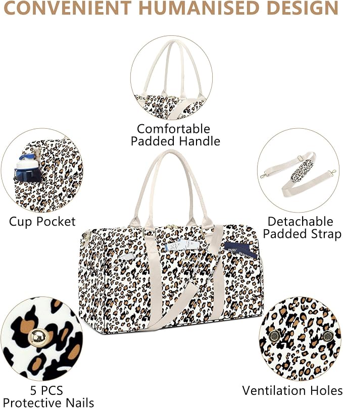 Women Duffle Weekender Travel Bag: Large Duffel Bags