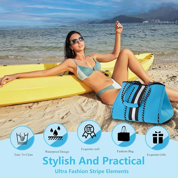 QOGiR Neoprene Multipurpose Beach Bag Tote