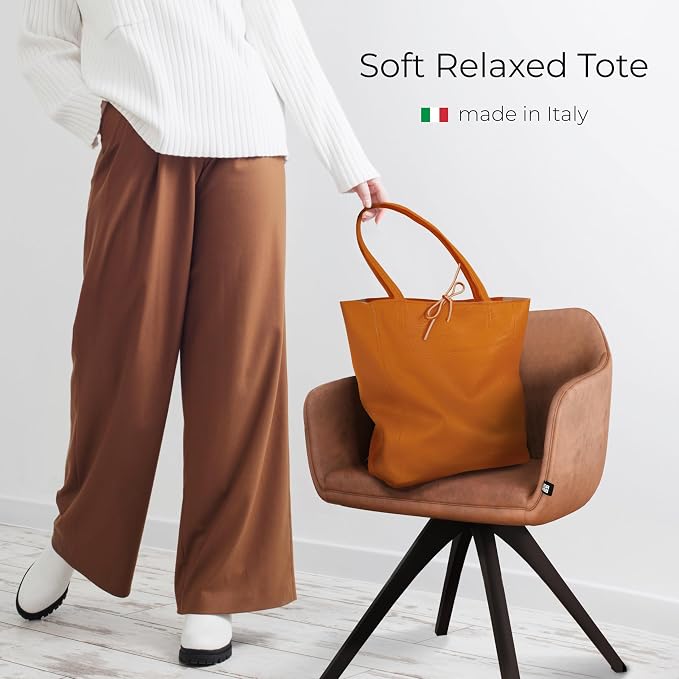 Italian Calf Leather Tote for Women