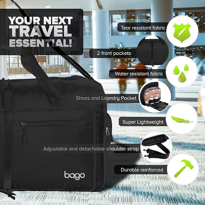 Bago Large Foldable Duffel Bags