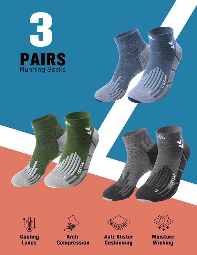 Compression Sport Running Socks: Athletic Socks
