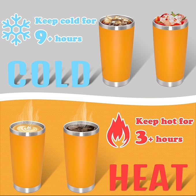 20 oz Tumbler with lid Double Wall Vacuum Insulated Tumblers Stainless Steel