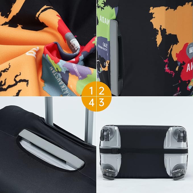 Travelkin Luggage Covers For Suitcase Tsa Approved, Suitcase Cover Protector