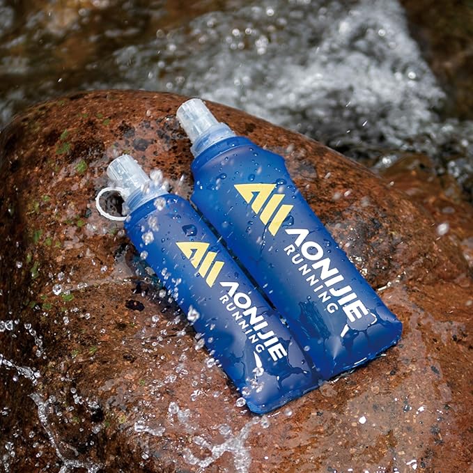 TRIWONDER Soft Flask Collapsible Water Bottles Running Bottle BPA-Free Foldable