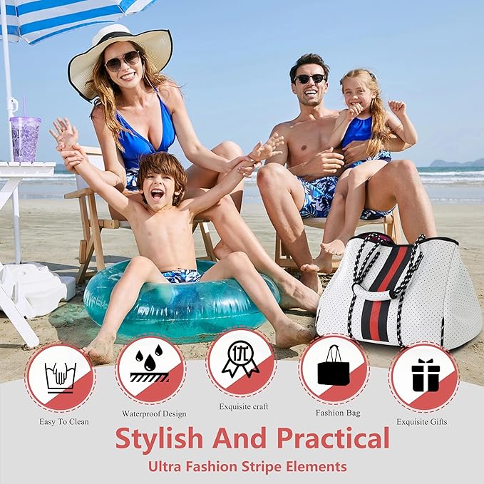 QOGiR Neoprene Multipurpose Beach Bag Tote