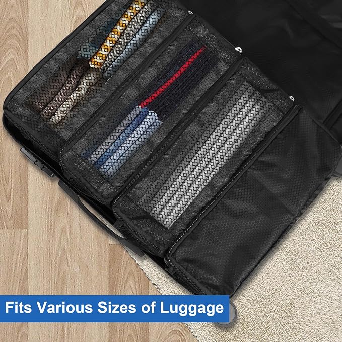 Suitcase Organizer, Travel Luggage Organizer Portable Hanging Travel Shelves