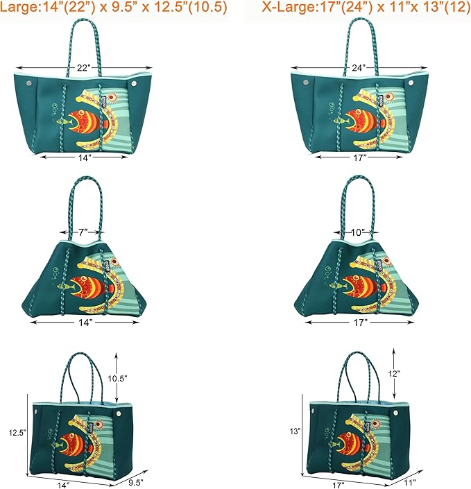 QOGiR Neoprene Multipurpose Beach Bag Tote