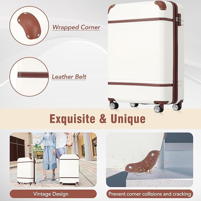 Merax Luggage Set 2 Piece Suitcase Set