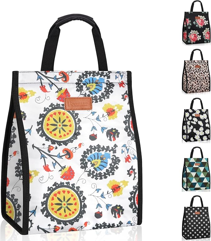 Lunch Bags for Women Insulated Reusable Lunch Tote