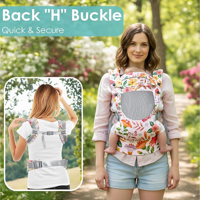 Newborn Baby Front Carrier Backpack, Toddler Baby Body Carrier, 7-66 Lbs