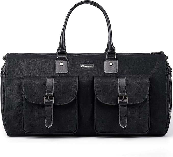 Modoker Garment Convertible Weekender Bag, Carry on Canvas Garment Duffle Bag