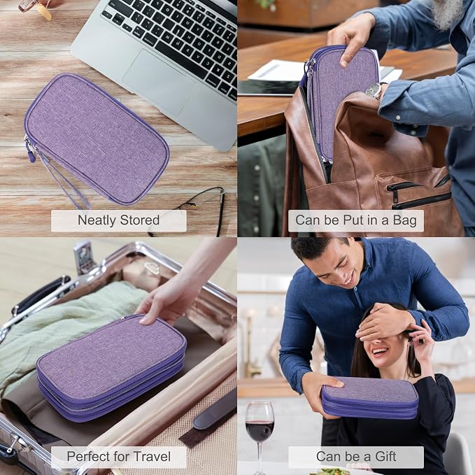 FYY Electronic Organizer, Travel Cable Organizer Bag Pouch Electronic