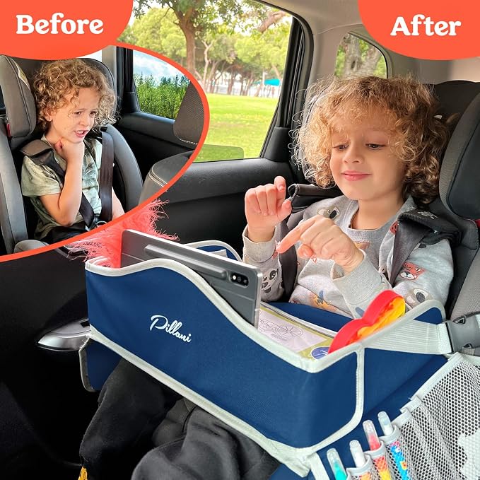 PILLANI Kids Travel Tray for Car