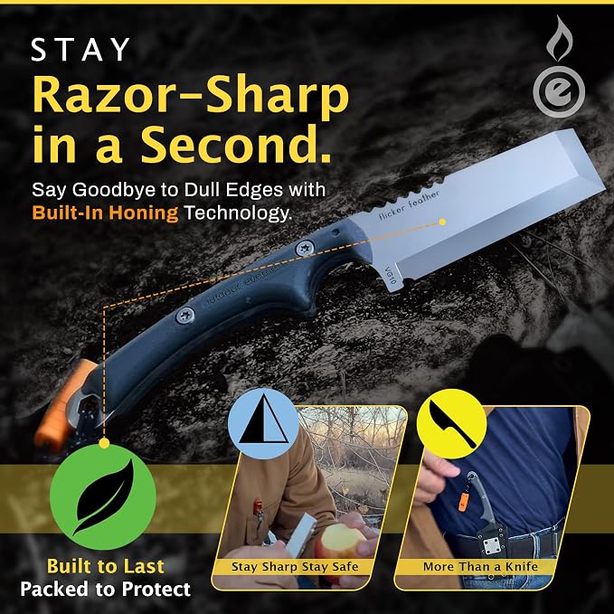 OUTDOOR ELEMENT Flicker Feather Knife