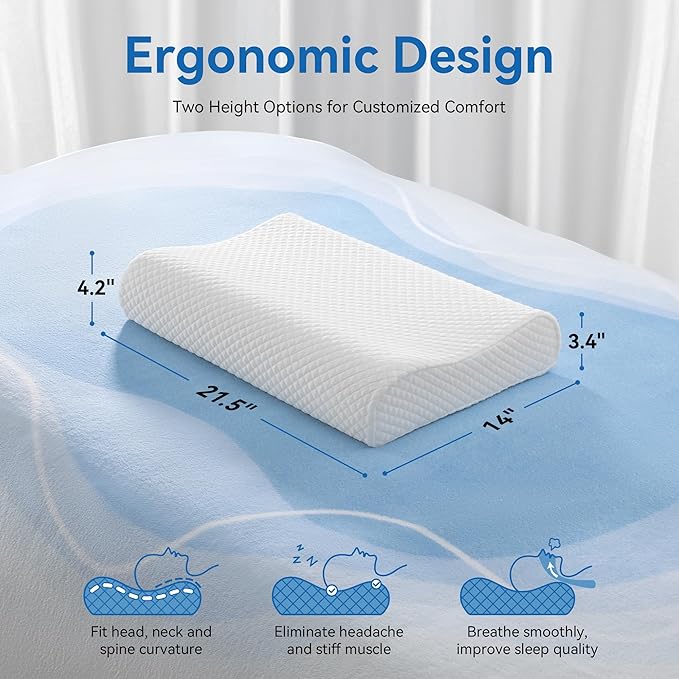 Ergonomic Memory Foam Pillow